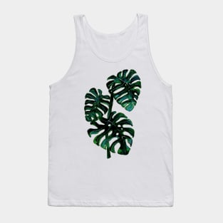 Green Monstera Plant Tank Top